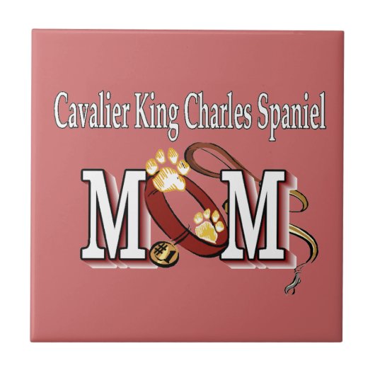 Cavalier King Charles Spaniel mam Gifts Tegeltje (Voorkant)
