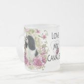 Cavalier King Charles Spaniel Matglas Koffiemok (Voorkant links)