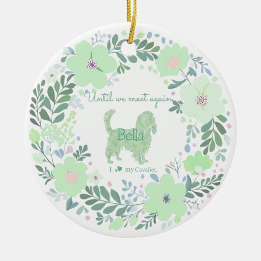 Cavalier King Charles Spaniel - Memorial Custom Keramisch Ornament (Voorkant)