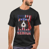 Cavalier King Charles Spaniel Merica 4 juli D T-shirt (Voorkant)