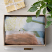 Cavalier King Charles Spaniel met Hydrangeas Tissuepapier (Geschenk)