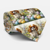 Cavalier King Charles Spaniel met paaseieren Stropdas (Opgerold)