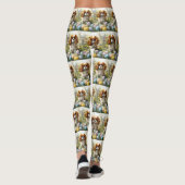 Cavalier King Charles Spaniel met Pasen Eieren Leggings (Achterkant)