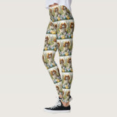 Cavalier King Charles Spaniel met Pasen Eieren Leggings (Links)