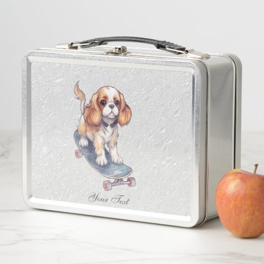 Cavalier King Charles Spaniel metalen lunchbox (In situ)
