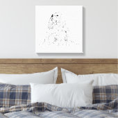 Cavalier King Charles Spaniel, Minimalistische Kun Canvas Afdruk (Insitu (Slaapkamer))