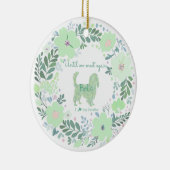 Cavalier King Charles Spaniel - Mint Green Custom Keramisch Ornament (Rechts)