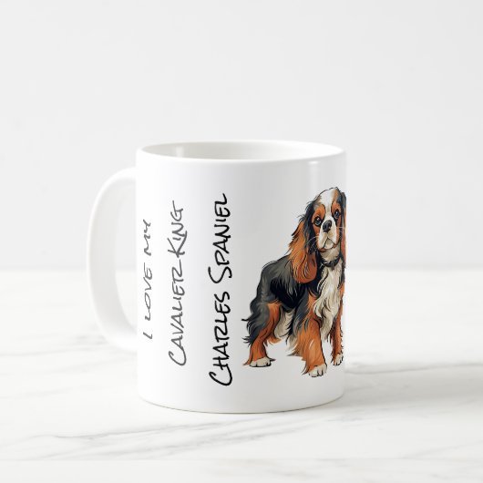 Cavalier King Charles Spaniel Mok (Voorkant links)