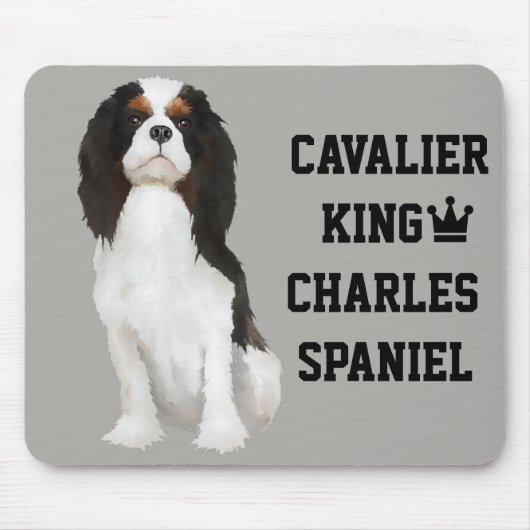 Cavalier King Charles Spaniel Mousepad Muismat (Voorkant)