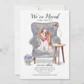 Cavalier King Charles Spaniel Moving Announement Aankondiging (Voorkant)