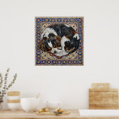 Cavalier King Charles Spaniel Mozaïek Poster | Per (Keuken)