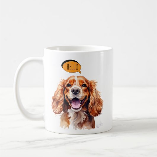 Cavalier King Charles Spaniel Mug Koffiemok (Links)