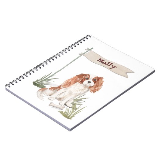 Cavalier King Charles Spaniel  naam Notitieboek (Linkerzijde)