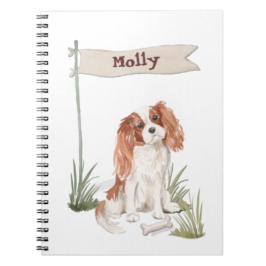 Cavalier King Charles Spaniel naam Notitieboek (Voorkant)