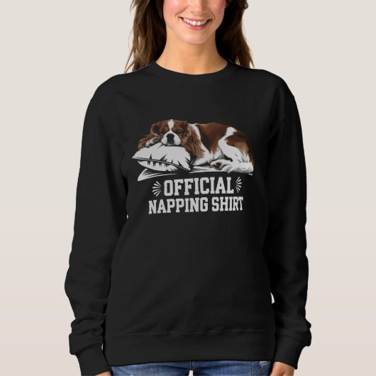 Cavalier King Charles Spaniel Napping Dog Lover La Trui (Voorkant)
