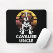Cavalier King Charles Spaniel Oom Vintage Hondenbe Muismat (Met muis)