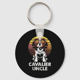 Cavalier King Charles Spaniel Oom Vintage Hondenbe Sleutelhanger