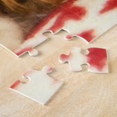 Cavalier King Charles Spaniel Op Sneeuwvlok Dekbed Legpuzzel (Zijkant)
