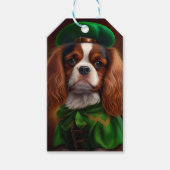 Cavalier King Charles Spaniel op St. Patrick's Day Cadeaulabel (Voorkant)