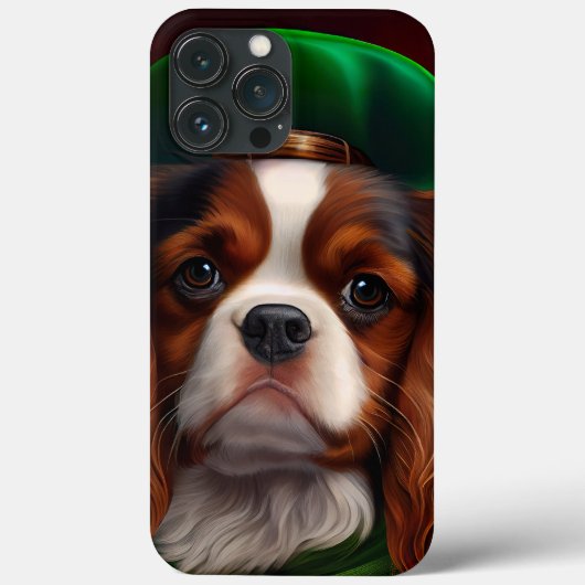Cavalier King Charles Spaniel op St. Patrick's Day Case-Mate iPhone Case (Achterkant)