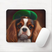 Cavalier King Charles Spaniel op St. Patrick's Day Muismat (Met muis)
