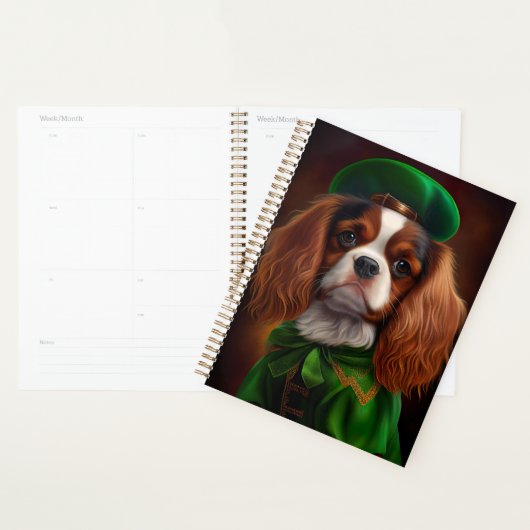 Cavalier King Charles Spaniel op St. Patrick's Day Planner (Display)