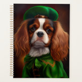 Cavalier King Charles Spaniel op St. Patrick's Day Planner (Voorkant)