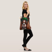 Cavalier King Charles Spaniel op St. Patrick's Day Tote Bag (Op model)