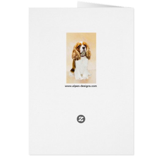 Cavalier King Charles Spaniel Original Painting (Achterkant)