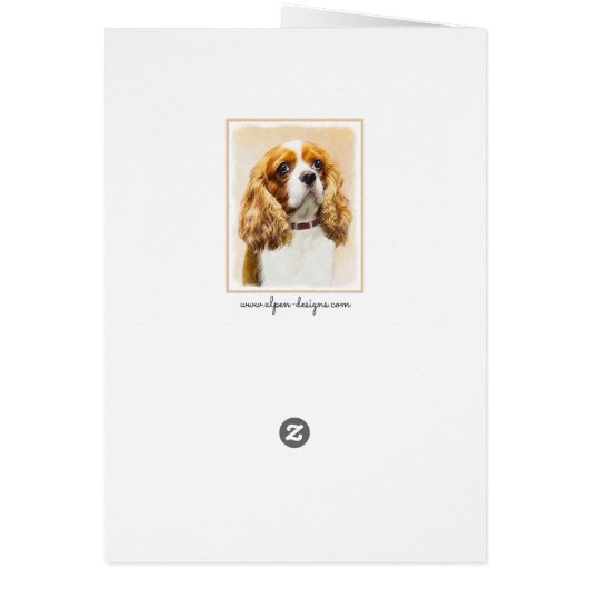 Cavalier King Charles Spaniel Original Painting (Achterkant)