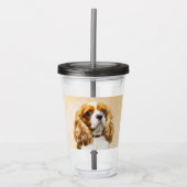 Cavalier King Charles Spaniel Original Painting Acryl Drinkbeker (Voorkant)