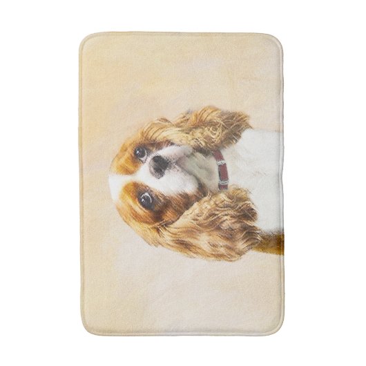 Cavalier King Charles Spaniel Original Painting Badmat (Voorkant Verticaal)