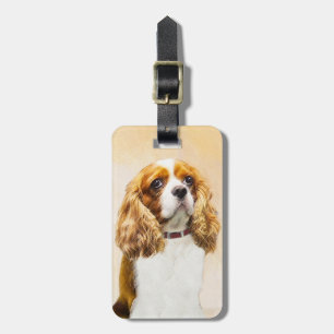 Cavalier King Charles Spaniel Original Painting Bagagelabel