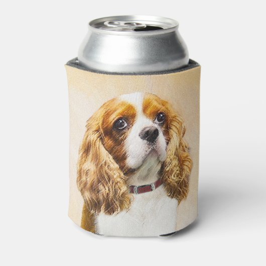 Cavalier King Charles Spaniel Original Painting Blikjeskoeler (Blikje Achterkant)