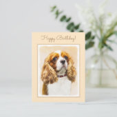 Cavalier King Charles Spaniel Original Painting Briefkaart (Staand voorkant)