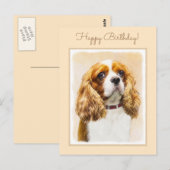 Cavalier King Charles Spaniel Original Painting Briefkaart (Voorkant / Achterkant)