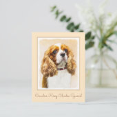 Cavalier King Charles Spaniel Original Painting Briefkaart (Staand voorkant)