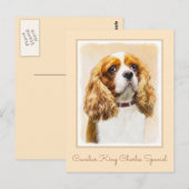 Cavalier King Charles Spaniel Original Painting Briefkaart (Voorkant / Achterkant)