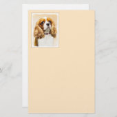 Cavalier King Charles Spaniel Original Painting Briefpapier (Voorkant / Achterkant)