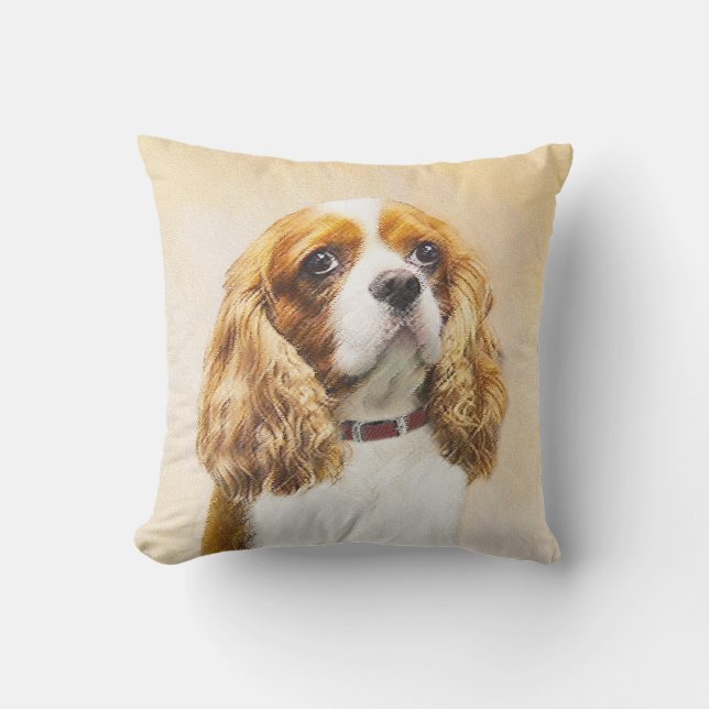 Cavalier King Charles Spaniel Original Painting Buitenkussen (Voorkant)