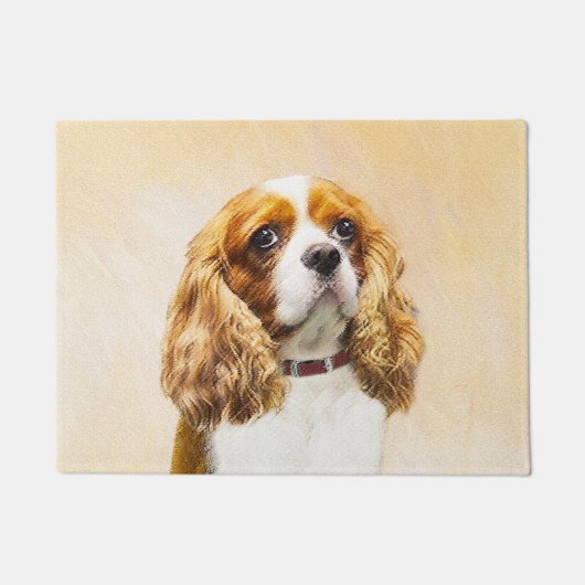 Cavalier King Charles Spaniel Original Painting Deurmat (Voorkant)