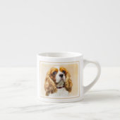 Cavalier King Charles Spaniel Original Painting Espresso Kop (Rechts)
