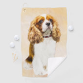 Cavalier King Charles Spaniel Original Painting Golfhanddoek (Insitu)