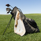 Cavalier King Charles Spaniel Original Painting Golfhanddoek (Groen)