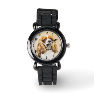 Cavalier King Charles Spaniel Original Painting Horloge