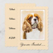 Cavalier King Charles Spaniel Original Painting Kaart (Voorkant / Achterkant)