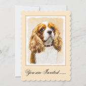 Cavalier King Charles Spaniel Original Painting Kaart (Voorkant)