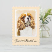 Cavalier King Charles Spaniel Original Painting Kaart (Staand voorkant)