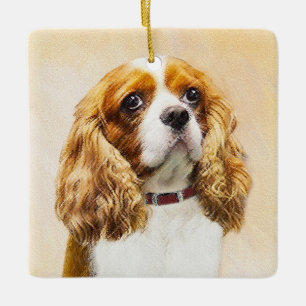 Cavalier King Charles Spaniel Original Painting Keramisch Ornament