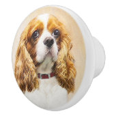 Cavalier King Charles Spaniel Original Painting Keramische Knop (Rechts)